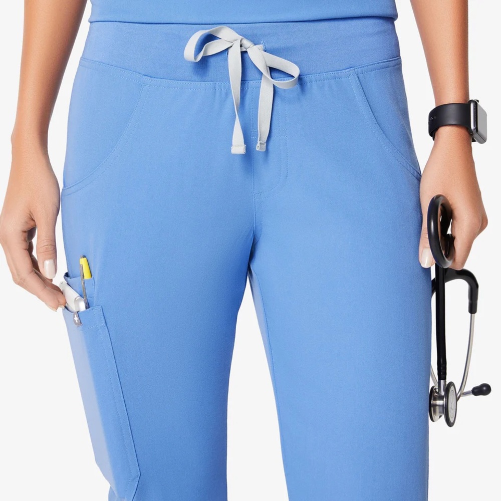 Kade Cargo Scrub Pants - Ceil Blue